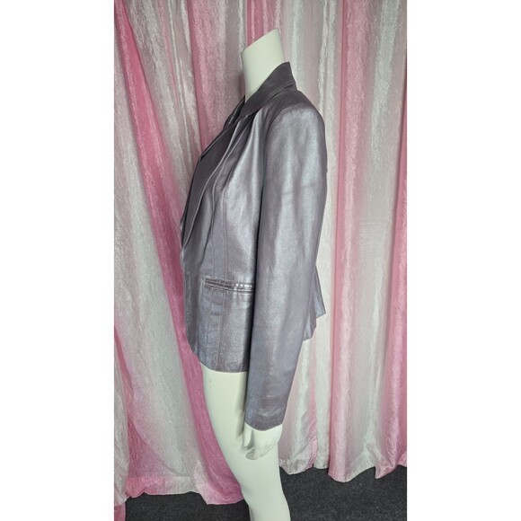 Worthington Vintage Lavender Metallic Blazer Jacket Size Large - Picture 7 of 14